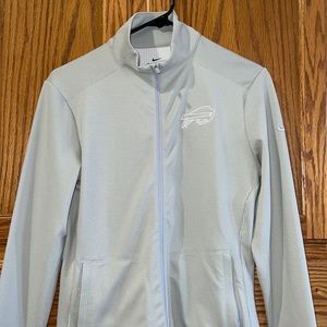 Women’s Buffalo Bills Full-Zip Grey Jacket with Pockets, Size Small
